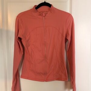Coral Zip-Up Jacket